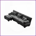 thumbnail image 5 of Vintage Chenille 4-Seater Modular Sectional Sofa - Deep Seat Comfort for Living Room, Apartment & Office, 5 of 20