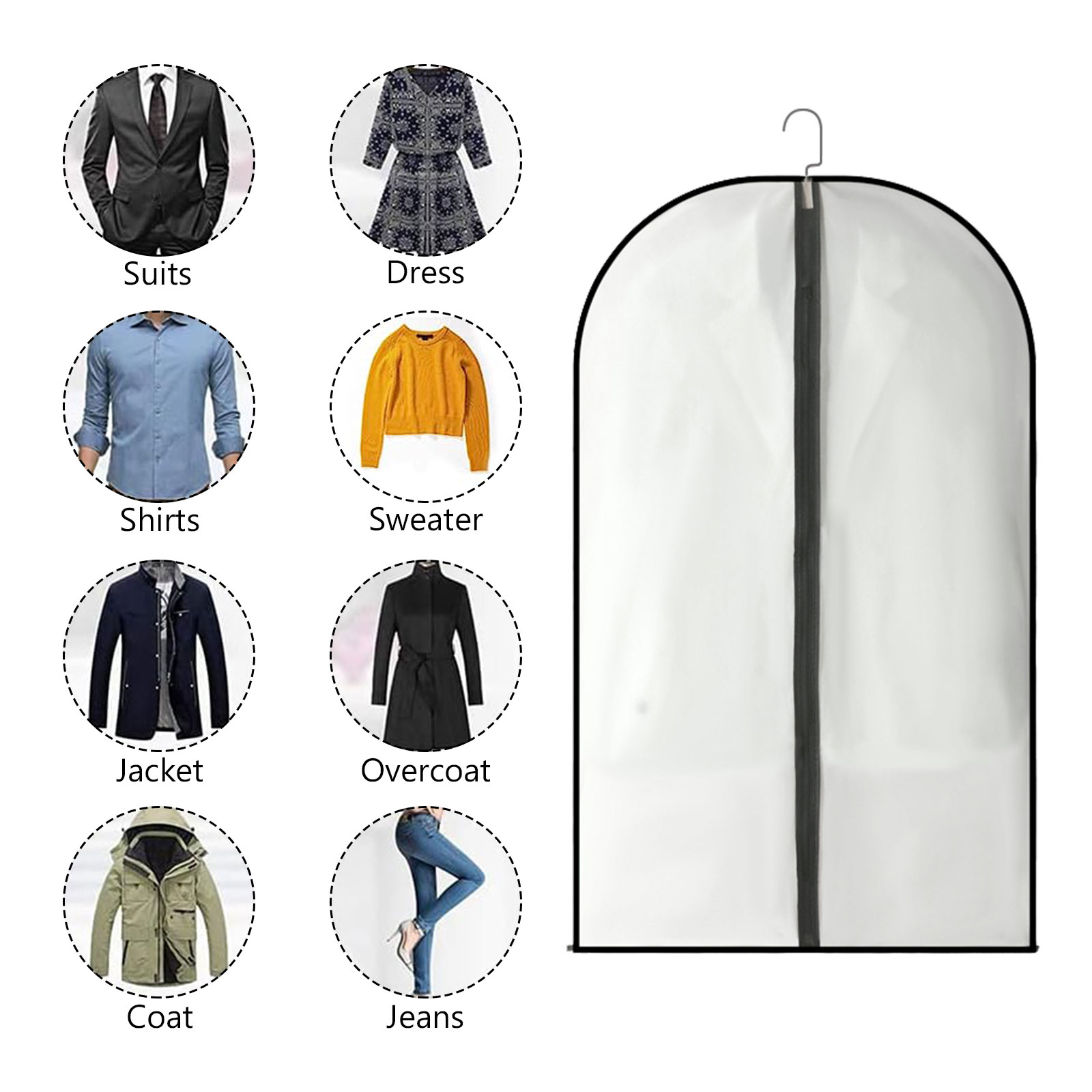 Tripumer 10-Pack Garment Bags for Suits & Dresses photo 4
