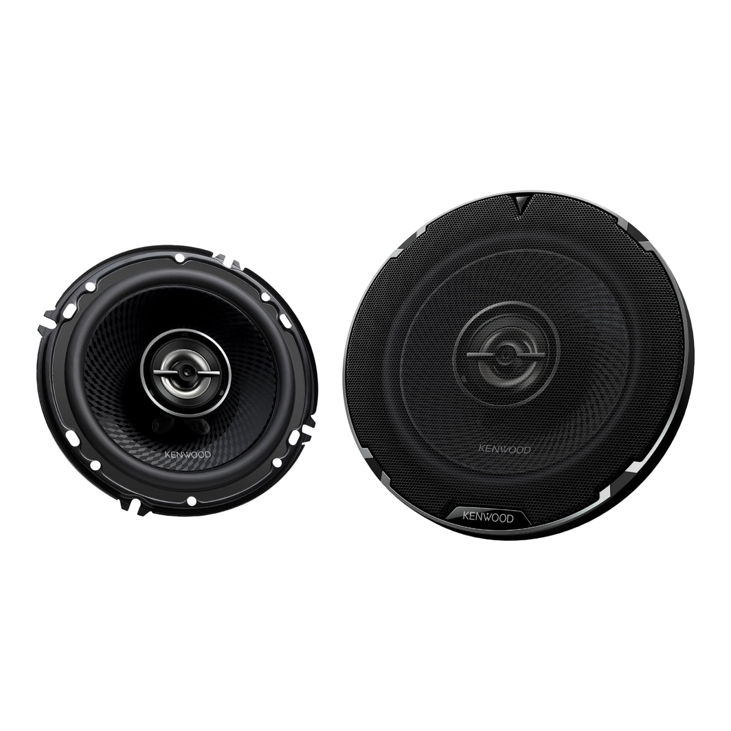 KENWOOD KFC-1698RS 6-1/2-In. 350-Watt-Max-Power 2-Way Full-Range Car Speakers, Black, 2 Pack, KFC-1698RS