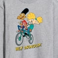 thumbnail image 3 of Hey Arnold! - Arnold and Gerold on Bike - Men's Long Sleeve T-Shirt, 3 of 5