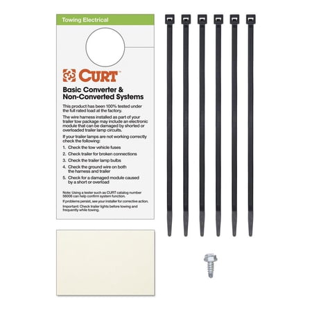 CURT 55540 Vehicle-Side Custom 4-Pin Trailer Wiring Harness, Select Chevrolet Express, GMC Savana 1500, 2500, 3500, 4500