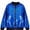 Blue, variant on Outerwear Jackets for Girls Long Sleeve Sequin Jacket Sparkly Party Performance Dance Coat(2-13) Gold Size 2T