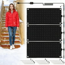 FullPetMoon Heated Snow Melting Mat,3 Pcs 10x30'' 120V for Winter Outdoor Stairs, Sidewalks, Garages, Decks