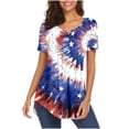 thumbnail image 2 of IROINNID 4th of July Tunic For Women Fashion Casual Loose Tops V-Neck Women Tops USA 4th Of July, 2 of 6