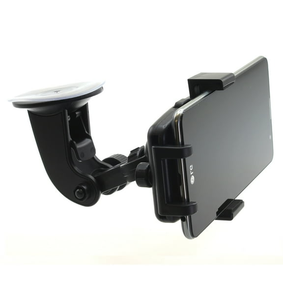 For Google Pixel 7a - Car Mount, Windshield Holder Glass Cradle Swivel Dock Suction V9B