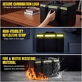 thumbnail image 5 of Fireproof Document Box,Blacksmith Large Fireproof Document Bag with Lock and Reflective Strip,Black, 5 of 7