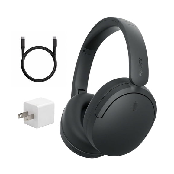 Sony WH-CH730N Wireless Noise Cancelling Headphones (Black) Bundle with Accessories (3 Items)
