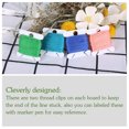 thumbnail image 2 of serony 50 Pieces Thread Winding Board Embroidery Plate Holder Spool Floss Organizer Knitting Quilting Organizing String Winder, 2 of 5