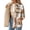 Apricot, variant on Zeagoo Flannel Jacket Fleece Lined Jacket Women Plaid Shacket Button Down Shirts Casual Fall Winter Outwear