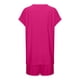 thumbnail image 4 of Conjunto informal de pantalones cortos para mujer - Cordón/cuello redondo - Conjunto cómodo para primavera/verano, 4 of 6