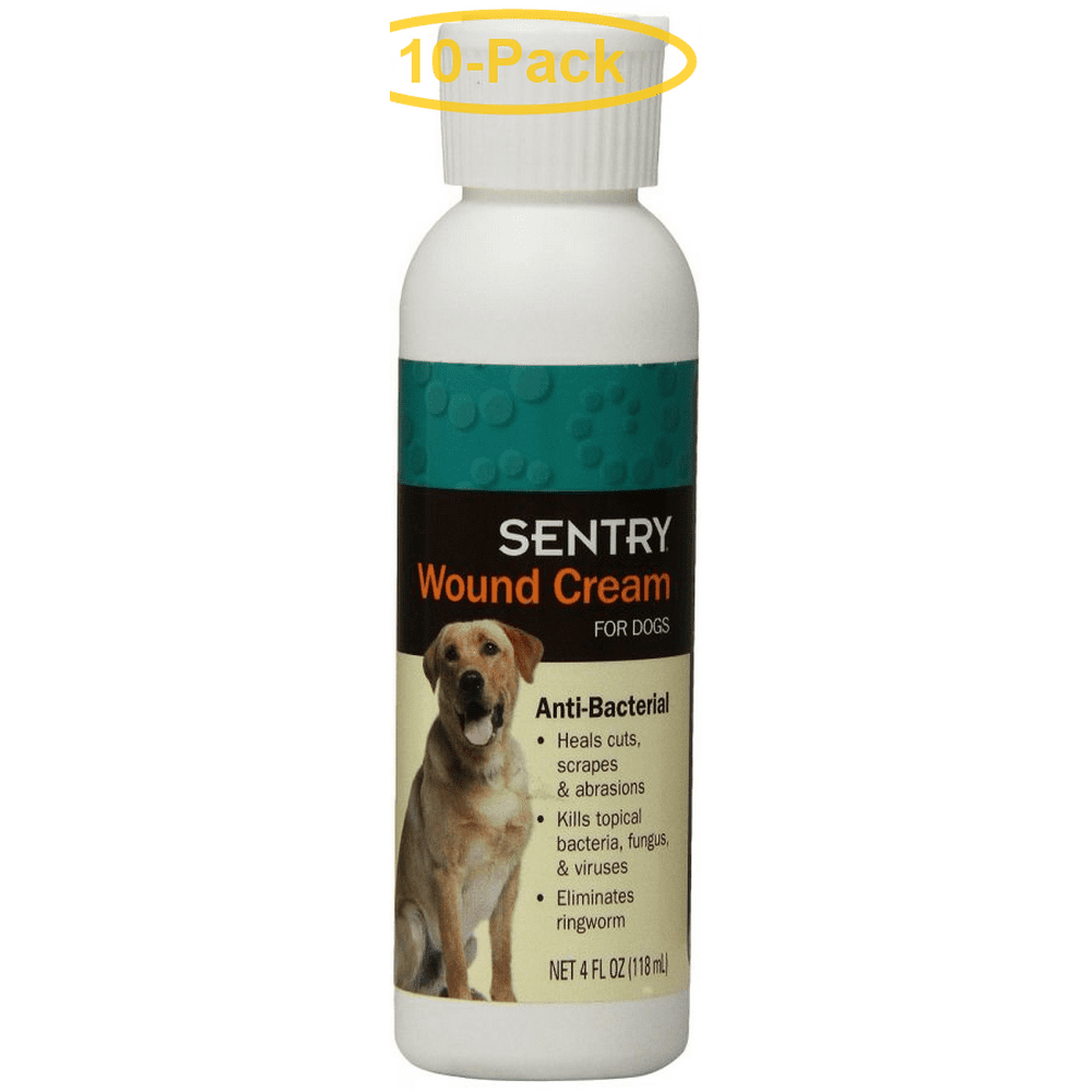 Sentry Wound Cream for Dogs Antibacterial Medication 4 fl oz Pack