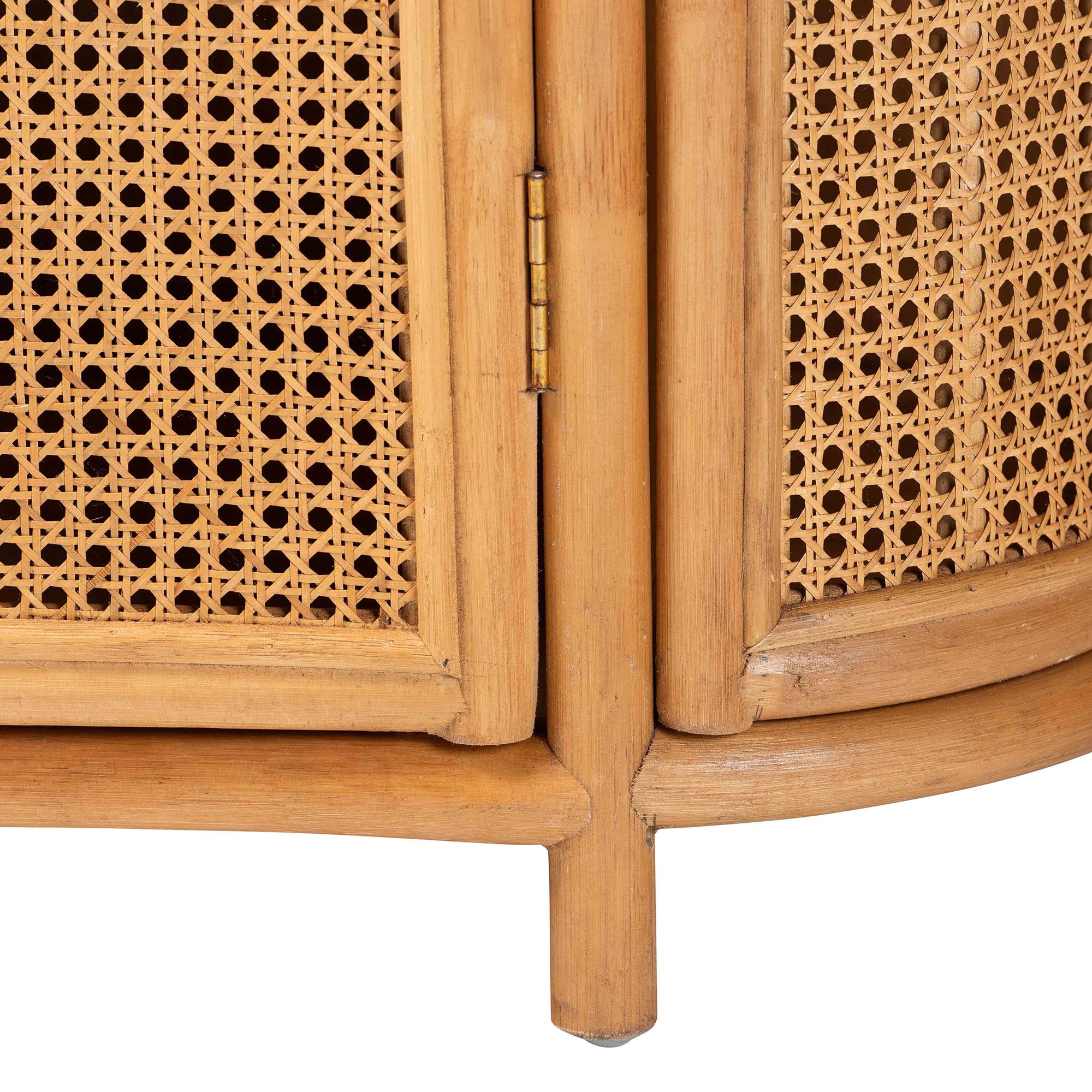 bali & pari McKenna Boho Storage Cabinet, 1-Drawer, Light Honey