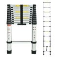 thumbnail image 1 of Telescoping Loft Ladder Extension Ladders 10.5ft 330lbs Max Load for Attic Loft RV Roof Home Office, Aluminum Light Weight Easy to Carry or Storage Stepladder Telescopic Ladder, 1 of 4