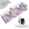 thumbnail image 5 of Yayeee Runner Rug for Bedroom 2'x6' Machine Washable Hallway Non Slip Mat, Pastel Purple Marble Pattern, 5 of 8