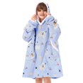 thumbnail image 4 of Kids Oversized Wearable Blanket Hoodie Sweatshirt with Deep Pockets for Boys Girls One Size 4-14 Labrador, 4 of 5