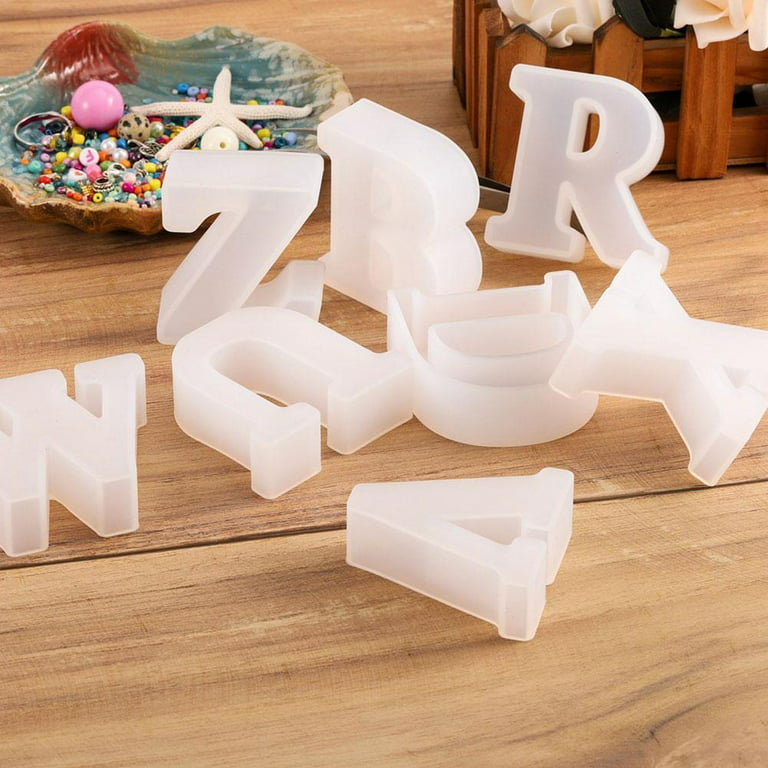 Resin Animal Cat Letter Molds Alphabet Silicone Mold DIY Making