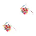 thumbnail image 4 of Soidarity Varitas de cinta Favores de fiesta Decoraciones de iris Suministros portátiles Goodie Bag Stuffers Serpentinas de gimnasia para niños Type2 NO2, 4 of 6