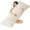 Beige, variant on Full Body Pillow with Fluffy Stripe Faux Fur Removable Cover, Long Bed Pillow Adult 20x54 Inches for Side Sleeper and Pregnancy, White.