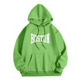 thumbnail image 6 of sususu Hoodies for Men Graphic Letter Print Hoodie Sweatshirt For Stylish Comfort And Everyday Wear,Green,XL, 6 of 6