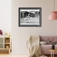 thumbnail image 3 of Historic Framed Print, [Umpire watches as base runner slides into home plate ahead of the tag during baseball game], 17-7/8" x 21-7/8", 3 of 9