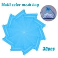 thumbnail image 2 of Lloopyting tote bag Small Gift Bags 30 Pcs Drawstring Organza Jewelry Candy Variety Pack Party Wedding Gift Bags Christmas Day Decoration Mesh Bags Blue 10*15cm, 2 of 5