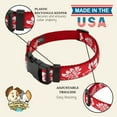 thumbnail image 5 of Country Brook Petz® Deluxe Red Hawaiian Ribbon Dog Collar, Large, 5 of 6