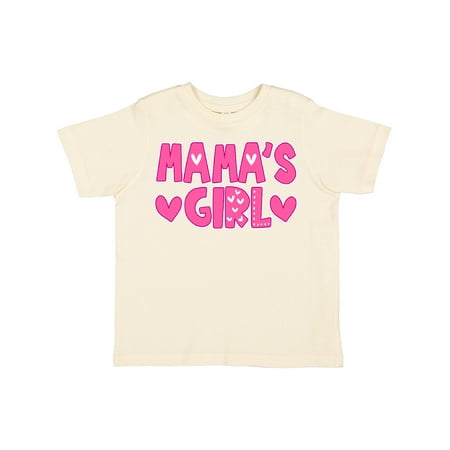 

Inktastic Mama s Girl Pink with Hearts Gift Toddler Toddler Girl T-Shirt