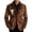 Brown, variant on Retro Western Style Jacket With Geometric Pattern Design For Cowboy Fashion And Casual Wear