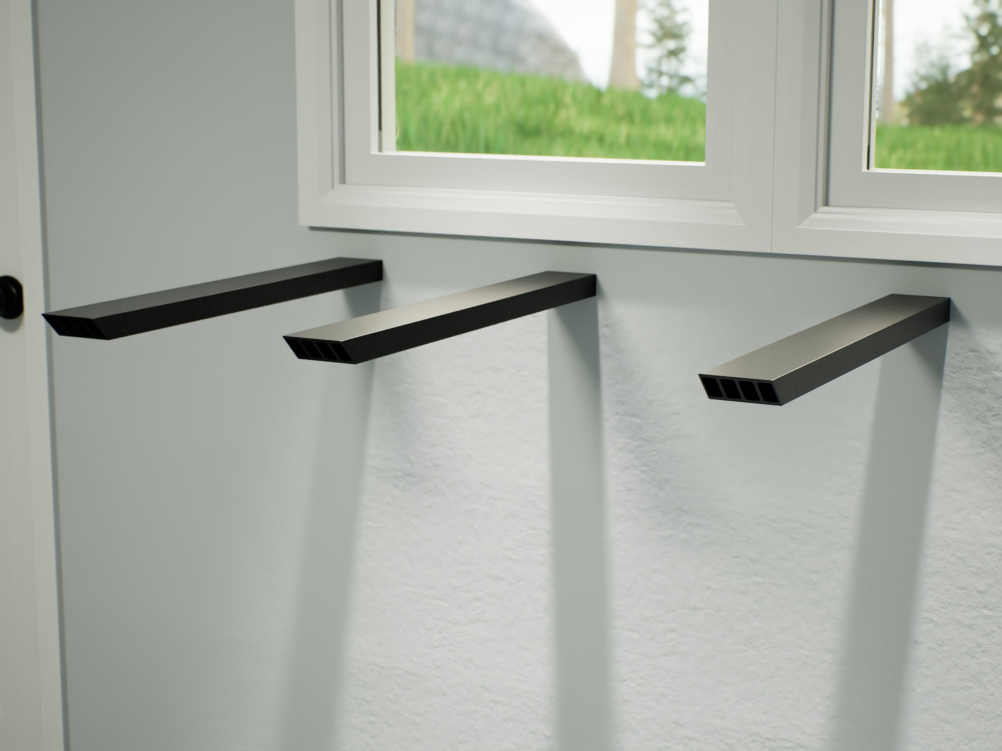 The Original™ Industrial Side Wall Free Hanging Shelf Bracket (10 inch / Right)