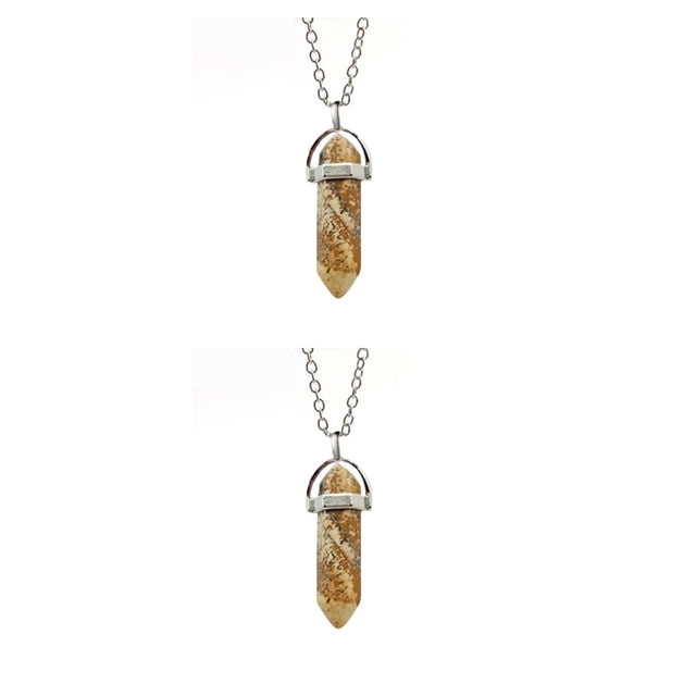 maskred Hexagon Column Charm Findings Handmade Holiday Hanging Pendants Crystal Necklace Earring Keychains Decorations Painting Stone 2Set
