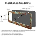 thumbnail image 4 of 2 PCS Pepperoni Cheese Pizza License Plate Frames Funny Realistic Food Car Tags Frames Holder Stainless Aluminum 2 Holes for Us Standard Vehicles, 4 of 6