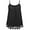 #3 Lace Black, variant on MANIFIQUE Summer Tank Tops with Built in Bra Cup for Women Loose Fit Pleated Lace Hem Flowy