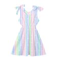 thumbnail image 5 of WhouRiu Girls Casual Fashion Graphic Dresses Sleeveless V Neck A Line Dress Kids Comfortable Cute Summer Everyday Sundress,7-8 Years, 5 of 5