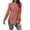 Red, variant on Dyfzdhu Sweaters for Women Casual Loose Fit Long Sleeve Solid Color Crewneck Side Slit Knit Sweater Pullover Tops