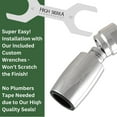 thumbnail image 5 of High Sierra Showerheads® Solid Metal 2.0 GPM Low Flow Shower Head: Brushed Nickel, 5 of 5
