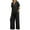 3-black womens 2 piece outfit, variant on UPPADA Lounge Sets for Women 2 Piece Outfits for Women Casual Loose Fit Long Sleeve Button Down Shirts and Pants with Pockets Black,XXL