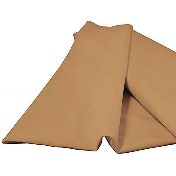 New Creations Fabric & Foam Inc, 60" Wide 100% Polyester Spun Poplin Fabric (Gold, 1 Yard)
