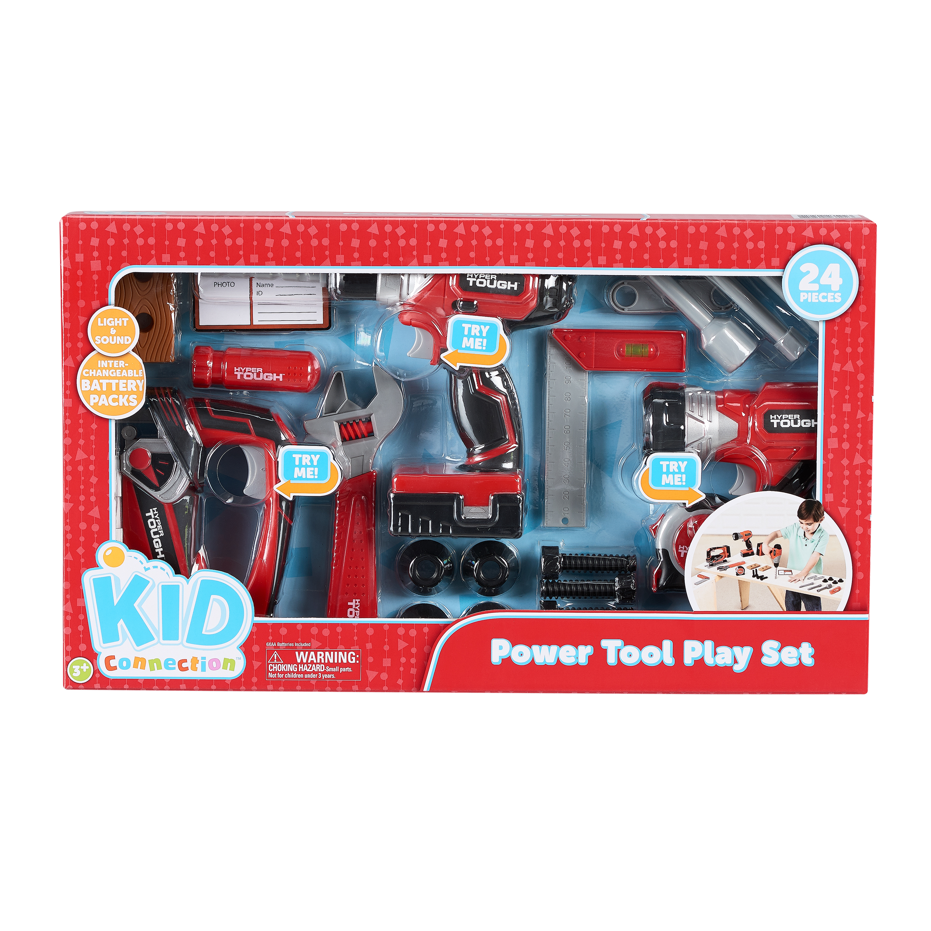 Kid Connection Power Tool Play Set, 24 Pieces - image 2 of 10