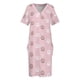 thumbnail image 3 of Vestido rosa pastel con estampado de hombros para mujer vestidos elegantes para mujer, 3 of 6