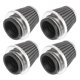 thumbnail image 1 of Filtro Limpiador de Aire Unique Bargains 4uds Universal 42mm Moto Redondo Cónico Negro, 1 of 7