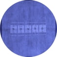 thumbnail image 1 of Ahgly Company Indoor Round Abstract Blue Modern Area Rugs, 3' Round, 1 of 4
