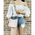 thumbnail image 3 of Michael Kors Briley Small Pebbled Leather Messenger Bag Crossbody Handbag (Powder Blush), 3 of 5