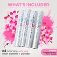 thumbnail image 3 of Canon à Confettis pour Révélation de Genre - Lot de 4 - Bombes Biodégradables Rose pour Fille pour Révélation de Genre Fumée et Poppers à Confettis en Forme de Cœur / Canon à Poudre pour Révélation de Genre de Bébé / Lanceur de Poudre Machine pour Révélation de Genre, 3 of 8