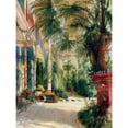 thumbnail image 3 of Blechen, Carl 12x14 Black Modern Framed Museum Art Print Titled - Das Innere des Palmenhauses, 3 of 5
