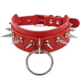 thumbnail image 2 of 2026 Grands Colliers Ras du Cou Gothiques Punk Rock Ronds pour Femmes et Hommes, Collier en Cuir avec Rivet à Pointes, Collier Ras du Cou, Bijou de Déclaration, 2 of 8