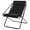 Black, variant on Stylehouse Ribbed Folding Sling Lounge Chair, Black, 28" L x 22" W x 30" H