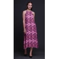 thumbnail image 2 of Bimba Robe Teinture sur Nœuds Décontractée Longue Dos Nu à Col Licou pour Femme Robe de Plage Imprimée - Xxx-Grand, 2 of 6