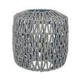 thumbnail image 2 of 1 pieza de lámpara colgante, accesorio de luz colgante tejido, cubierta de candelabro bohemio para Gris B Zulema Pantalla tejida, 2 of 8