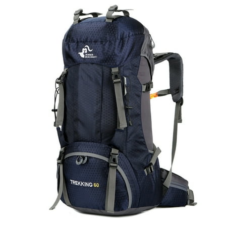Olive Hiking Backpack Zimtown 60L Waterproof Camping Backpack, Unisex Large Capacity Hiking Rucksack Packs Bags with Rain Cover for Mountaineering Climbing Backpacking ()