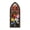 B002- Style B, variant on Translucent Acrylic Book Mark, Stained Glass Art Reader Gift, Vintage Floral Page Marker, 6X2 Inch Book Club Stocking Stuffer Gift for Mom, Friend, Colorful Gothic Arched Stained